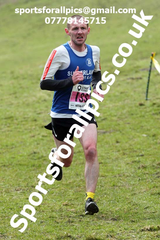 Masters men 2021 NECAA Cross Country Relays, Thornley Farm, Peterlee, Saturday, April 10th. Photo: David T. Hewitson/Sports for All Pics